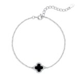 BLACK CLOVER BRACELET WITH ZIRCONIA