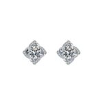 SQUARE MOISSANITE EARRING