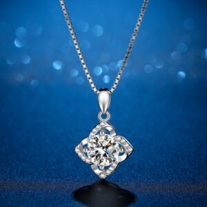 SQUARE MOISSANITE NECKLACE