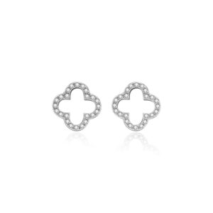 CLOVER EARRING WITH ZIRCONIA